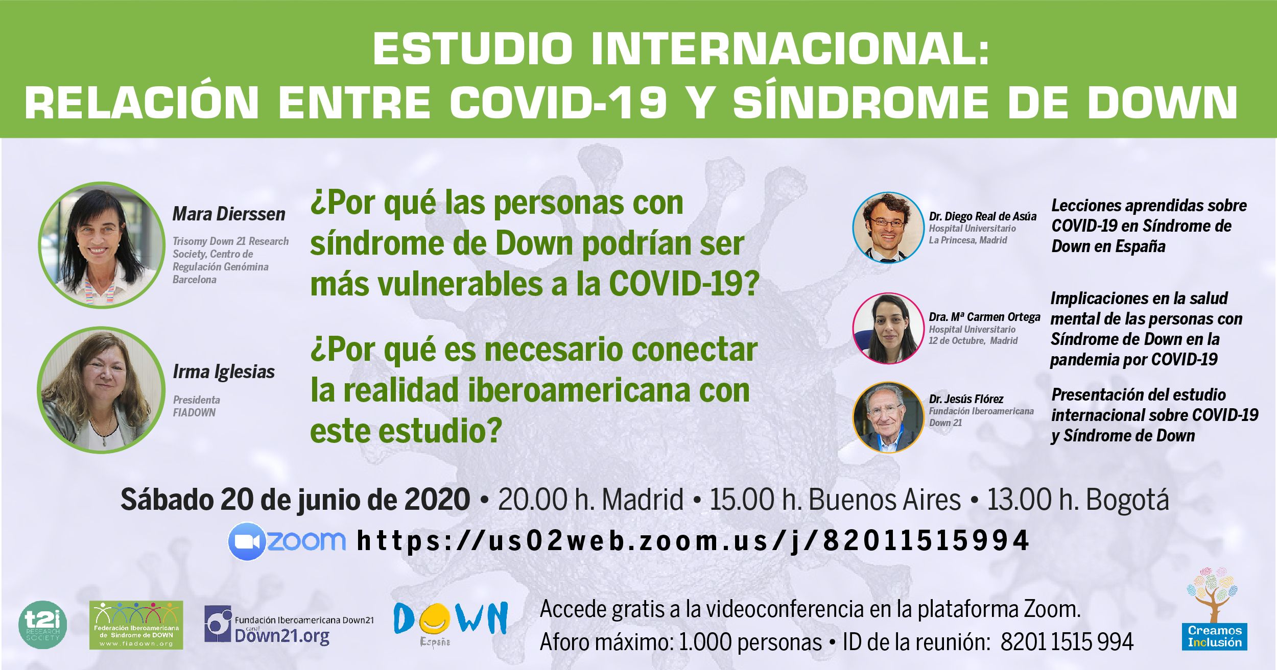 WEBINAR sobre COVID-19 en el Síndrome de Down