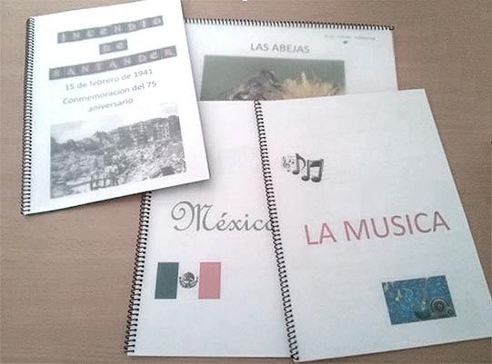 Fig.2: muestra de libretas encuadernadas
