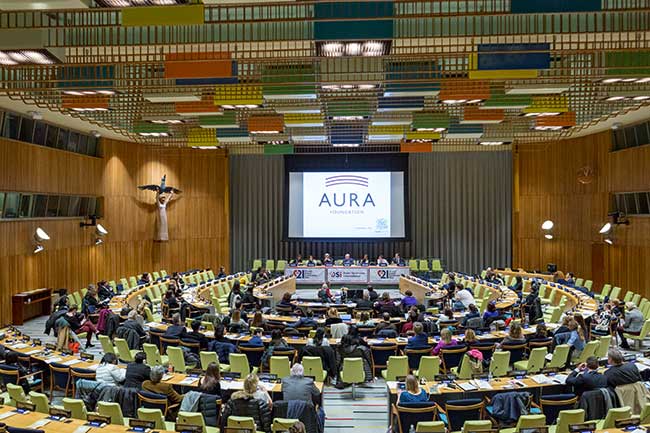 Aura Fundación año 2018 como ponente oficial a la "Conferencia Mundial del Síndrome de Down"