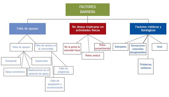 Barreras a la actividad física de los adultos con síndrome de Down