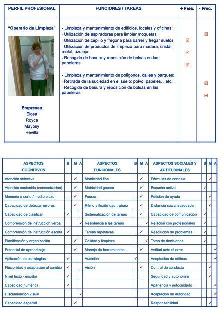 Tipos de trabajos a los que pueden acceder las personas con discapacidad intelectual