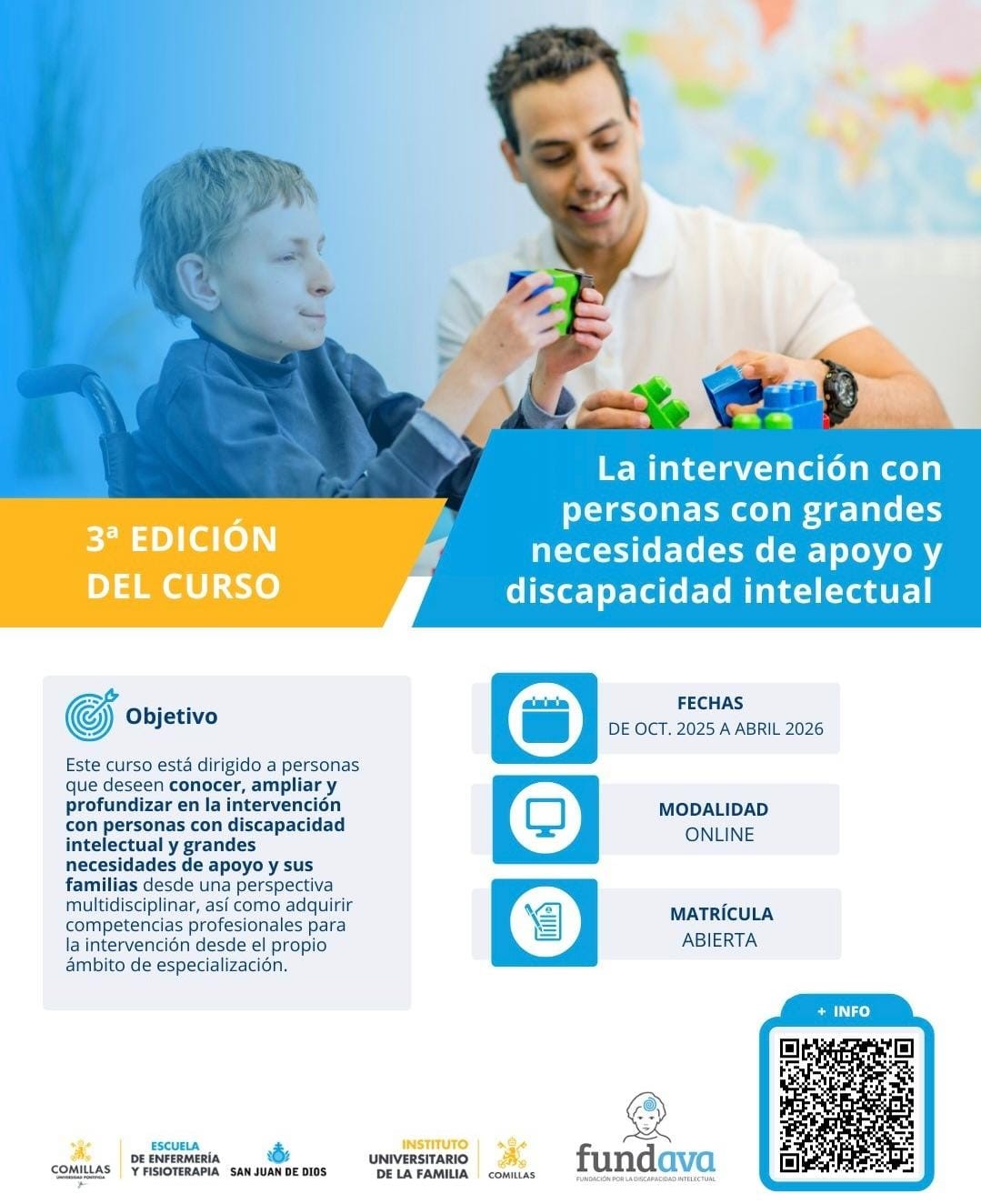 Curso online de Comillas: La intervención con personas con grandes necesidades de apoyo y discapacidad intelectual