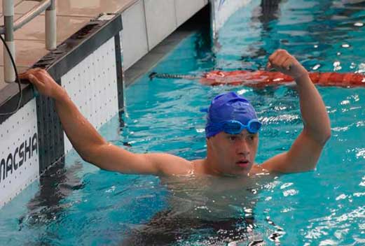 Jonathan, en el INAS Swimming Championship Aguascalientes 2017.